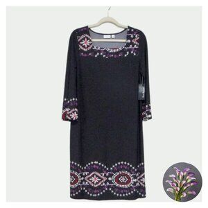 Black Bell Sleeve Dress - Size M